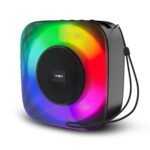 Frontech 15W Portable Wireless Multimedia Speaker Bluetooth 5.3 FM USB TF Card Mobile Holder RGB LED 6 Hrs Playback 1000mAh Battery 1 Year Warranty (SW-0273BLK)